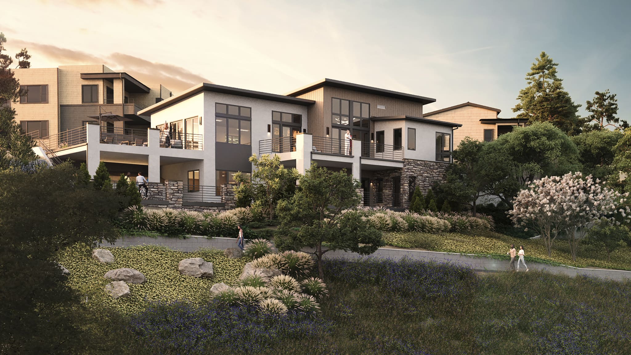 Woodbury Highlands Clubhouse Rear View | Davidon Homes